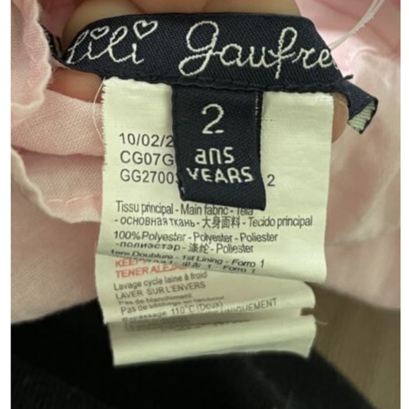 Lili Gaufrette pink tulle tutu baby skirt sz 2T - Picture 3 of 3